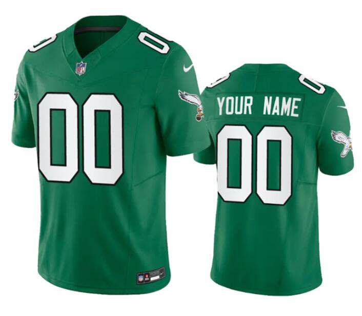 Men's Philadelphia Eagles Customized Green 2023 F.U.S.E. Vapor Untouchable Stitched Football Jersey Men's Philadelphia Eagles Customized Green 2023 F.U.S.E. Vapor Untouchable Stitched Football Jersey